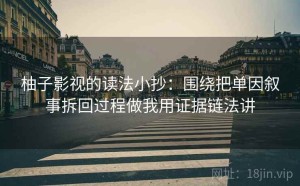 柚子影视的读法小抄：围绕把单因叙事拆回过程做我用证据链法讲